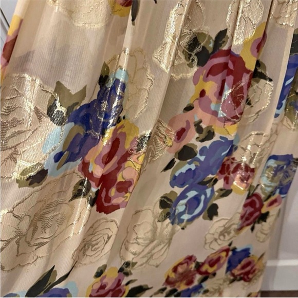 Free People Shadows Printed Gown size 8 - Picture 4 of 7